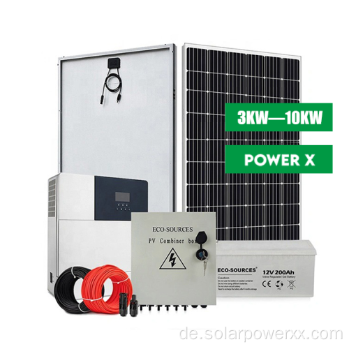 Home 10 kW Off-Grid-Sonnenstromsystem